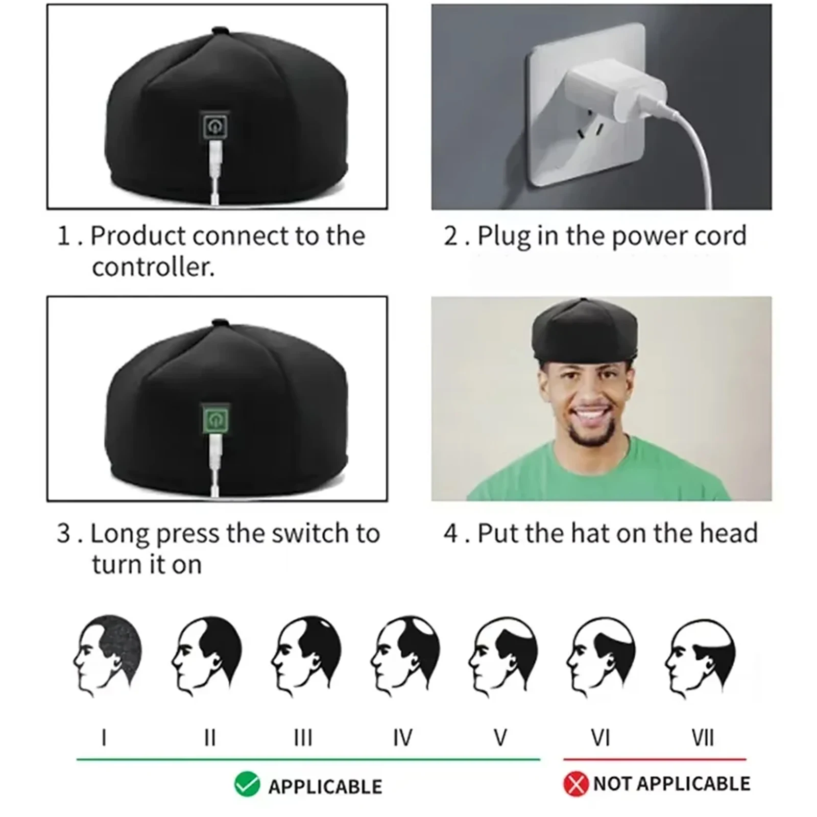 Red Light Therapy Hat for Hair Growth Head - Image 6